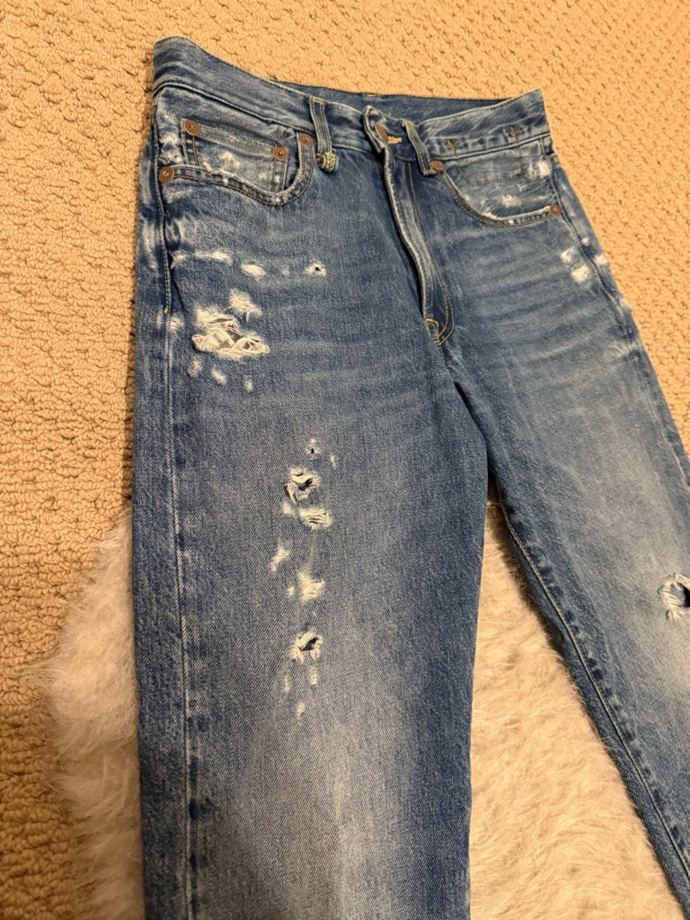 R13 Boyfriend Jeans Size 23 - Picture 9 of 13